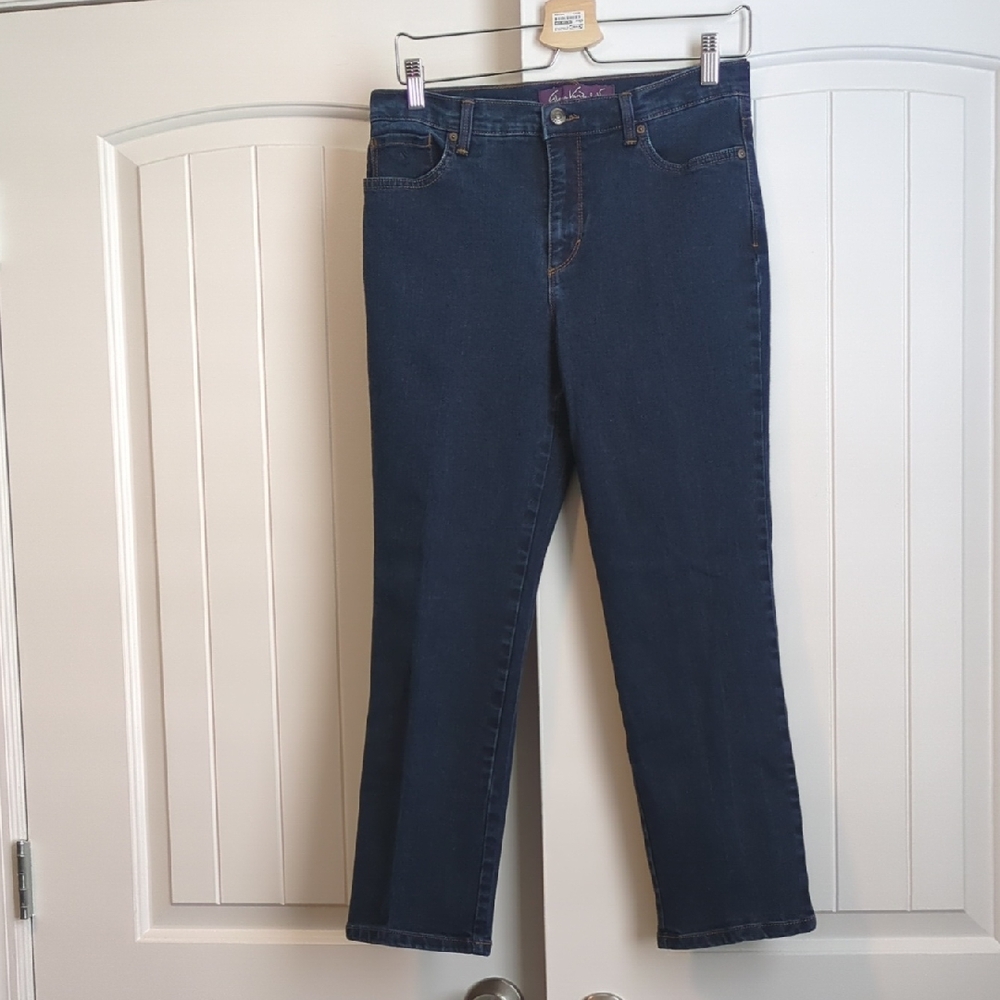 Gloria Vanderbilt Petite Dark Blue Amanda Classic Jeans